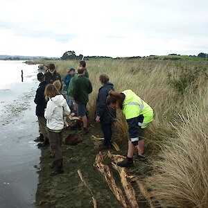 A visit by some of the hardy 2012 Landcare Networking Day attendees.