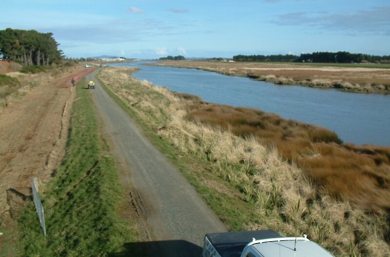 2005 - Spraying to reduce gorse and grass competition before planting begins. Note use of marker dye makes it easy to see where you've been.