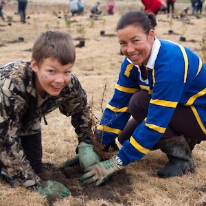 Planting time at Bushy Point