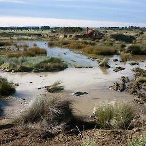 View from lookout across Polly's Pond. March 2011.