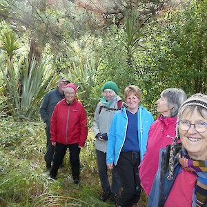 Venturing to the south past previous restoration plantings of Alan and John and their Lions Club team.